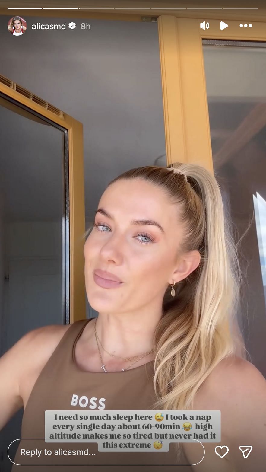 Alica Schmidt opens up on extreme conditions at the training camp | Instagram@alicasmd